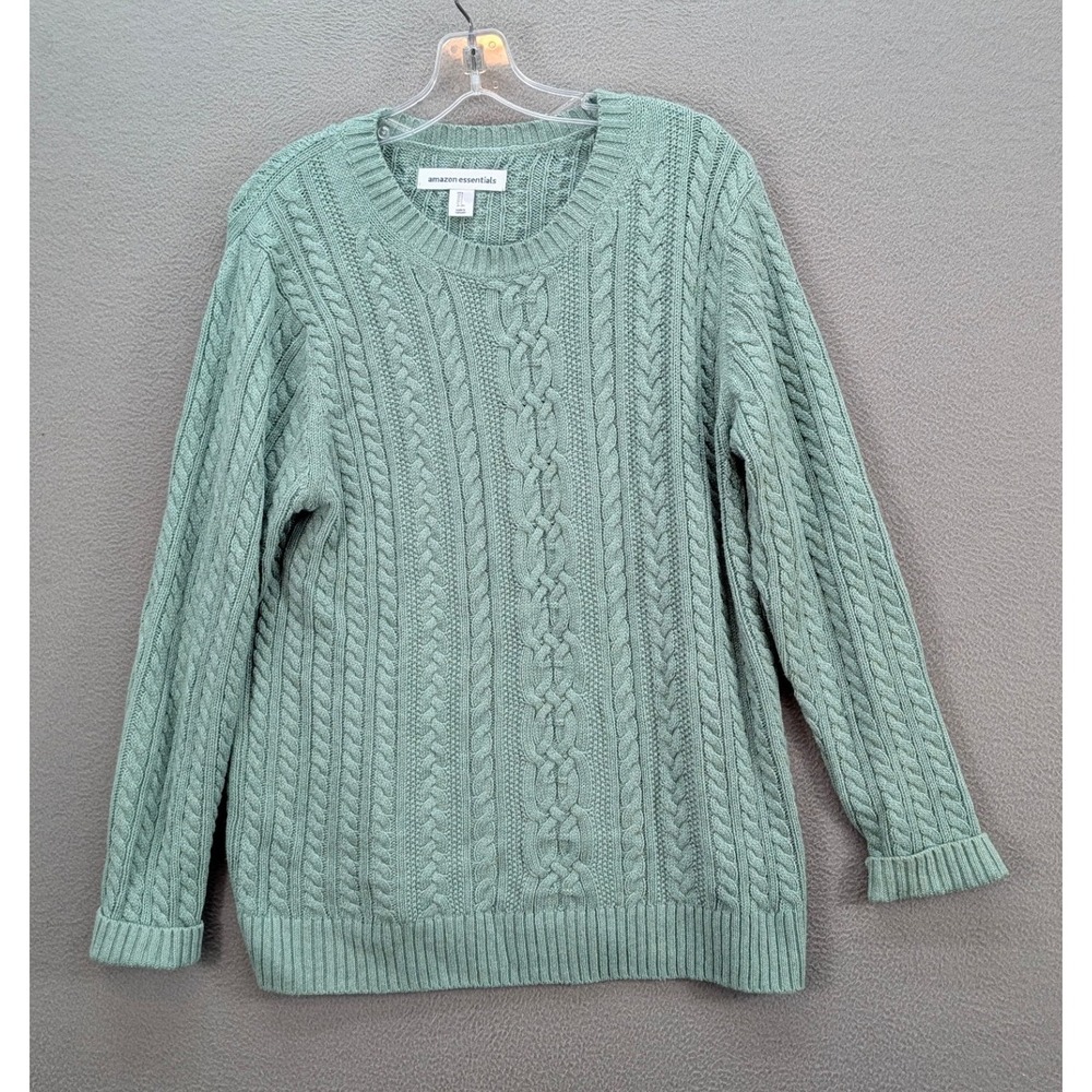 Amazon Essentials Cable Knit Crew Neck Sweater Me… - image 3